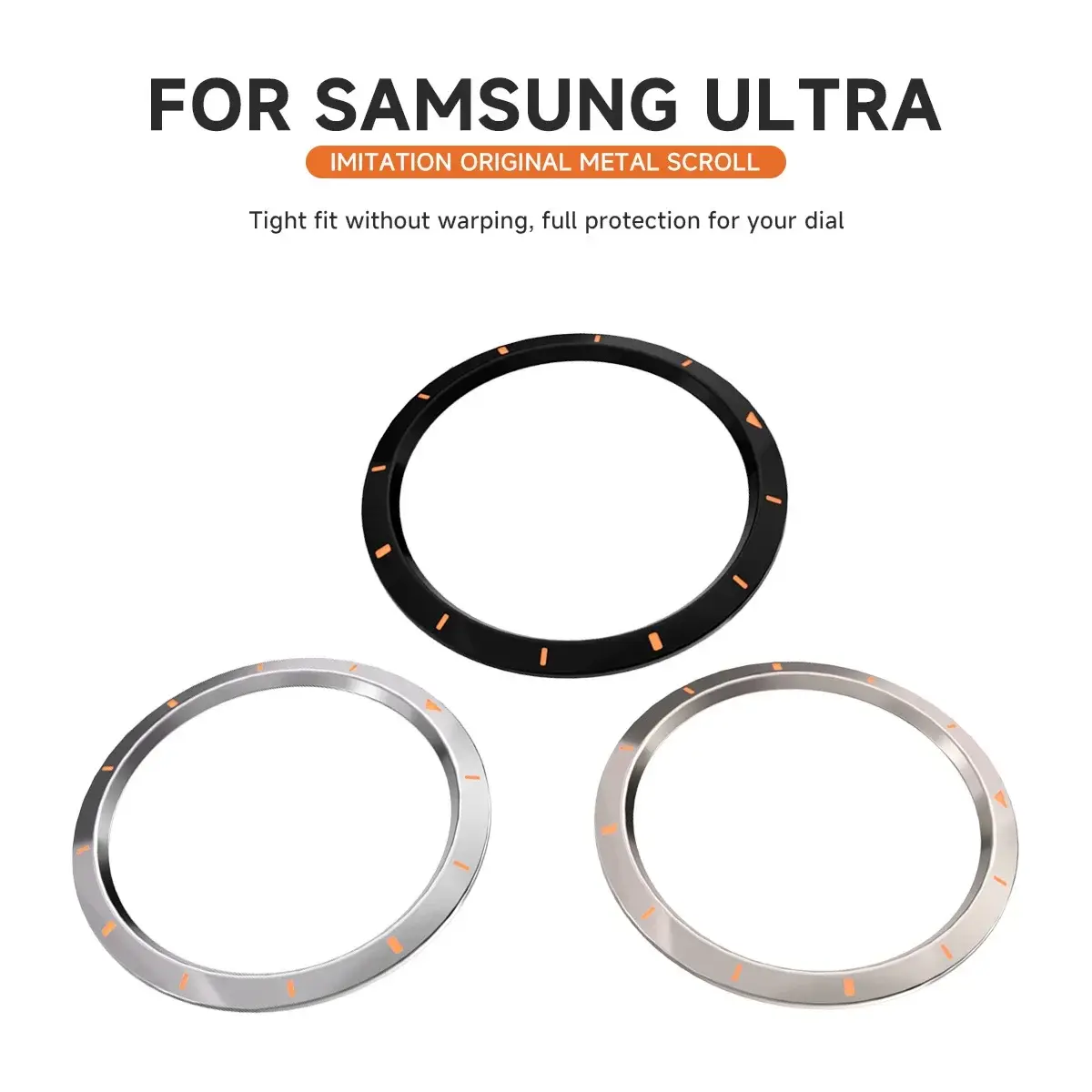 PC Bezel Ring Case For Samsung Galaxy Watch 7 Ultra 47mm Protecive Case Cover For Galaxy Watch Ultra Protector Shell Accessoris