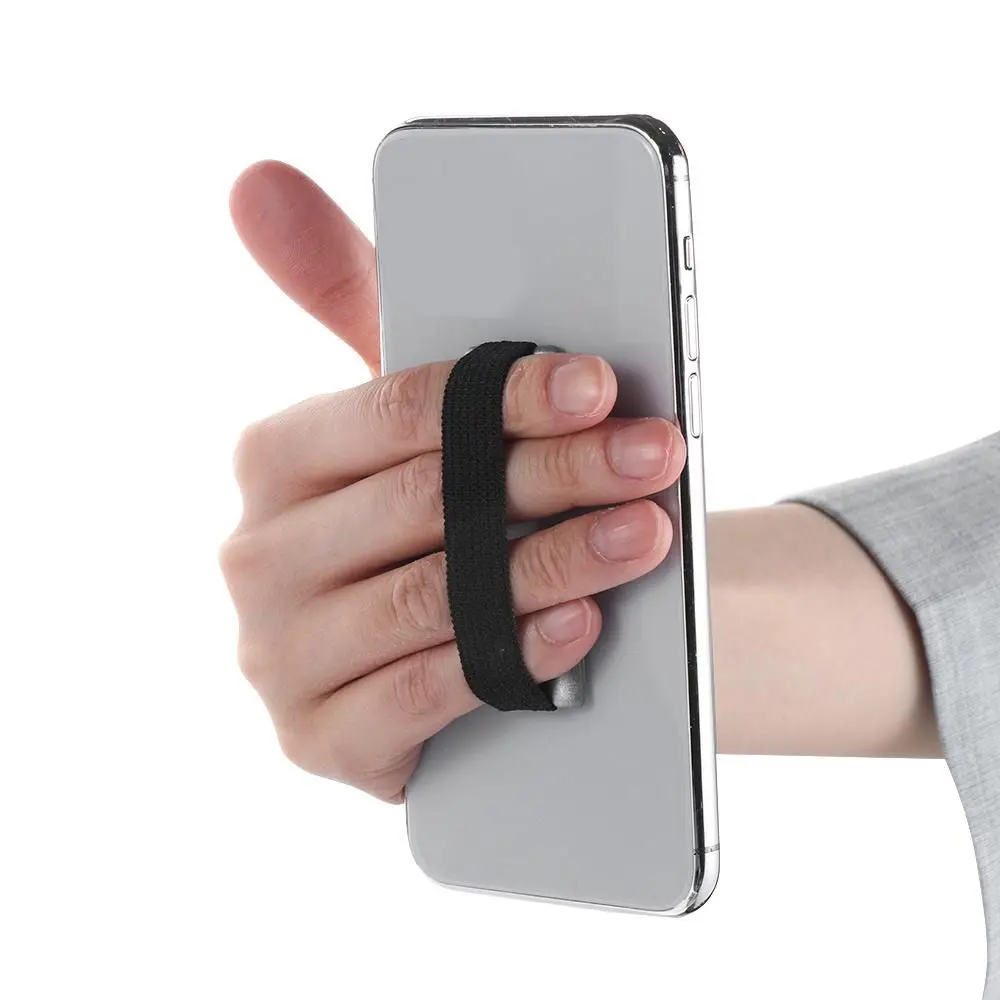 1pc Elastic Phone Finger Strap ABS Grip Phone Mobile Phone Accessories Sling Phone Holder Universal Phone Back Sticker 10 Colors