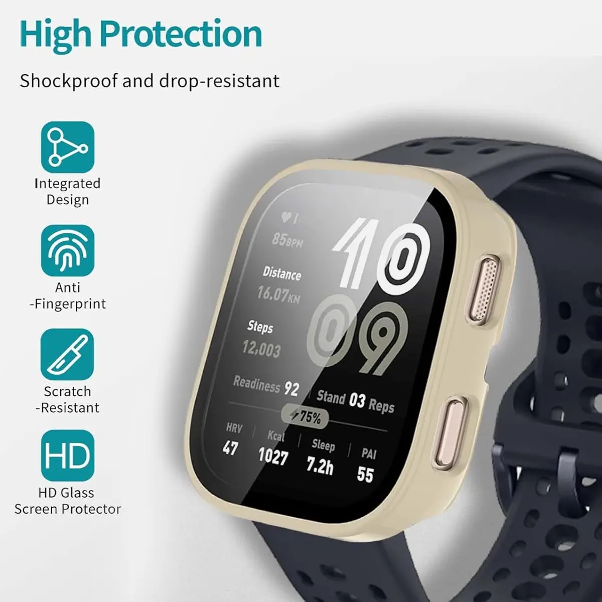 PC Case+Glass For Amazfit Bip 6 Anti-scratch Film Bumper Tempered Glass Screen Protector Cover for Amazfit Bip6 Accessories