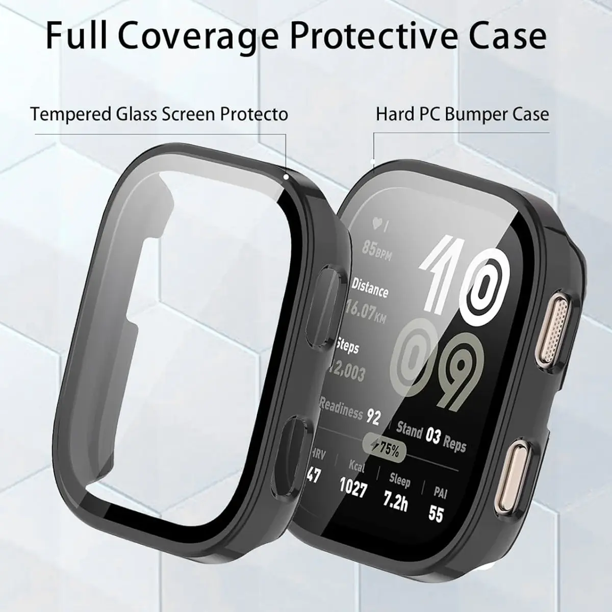 PC Case+Glass For Amazfit Bip 6 Anti-scratch Film Bumper Tempered Glass Screen Protector Cover for Amazfit Bip6 Accessories