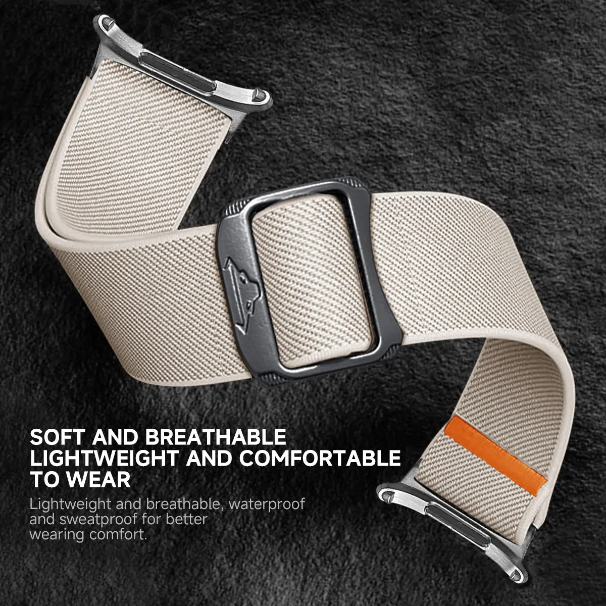 Sport Strap For Samsung Galaxy Watch Ultra 47mm Elastic Nylon loop wrist bracelet correa Galaxy watch 7 Ultra band Accessories