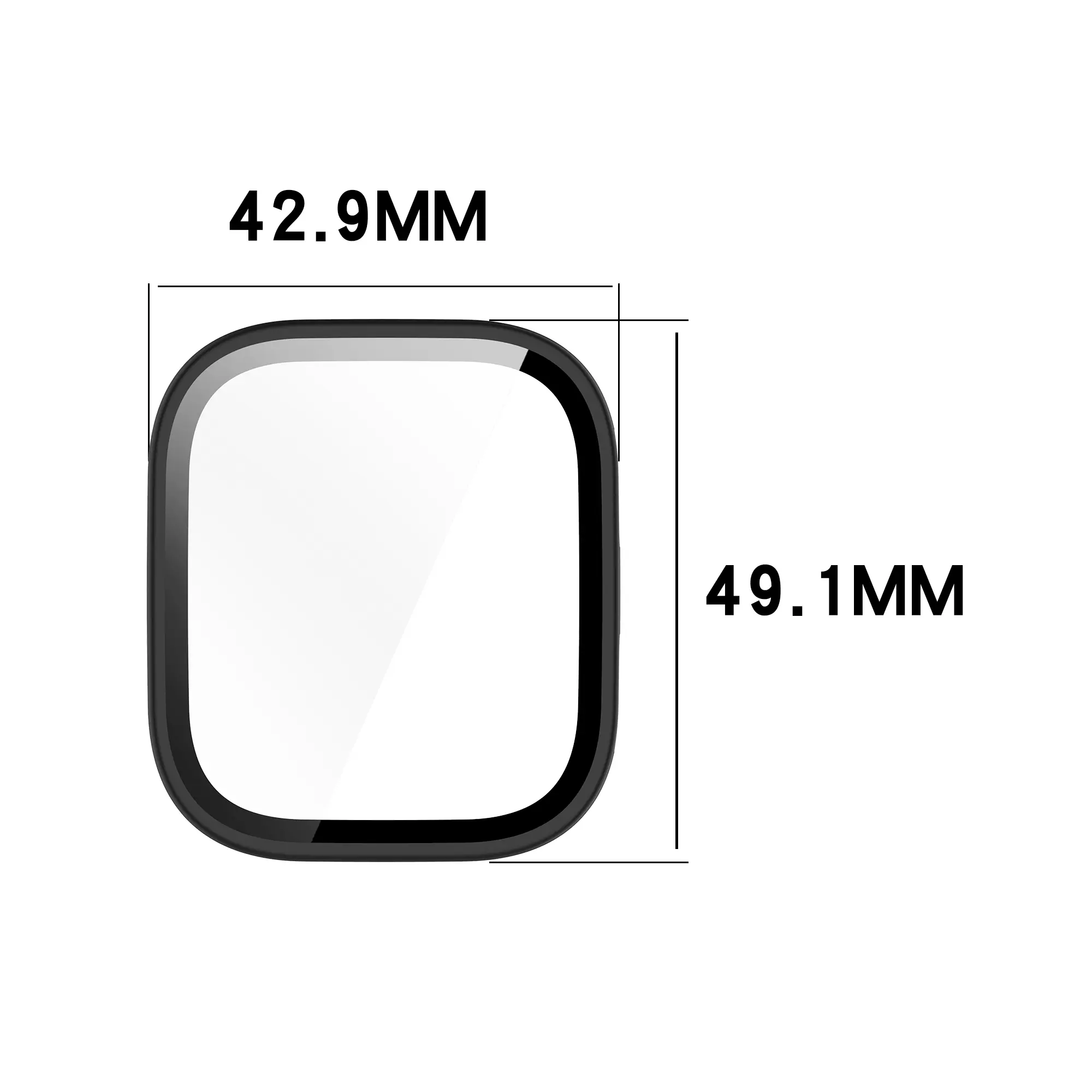 PC Case+Glass For Amazfit Bip 6 Anti-scratch Film Bumper Tempered Glass Screen Protector Cover for Amazfit Bip6 Accessories