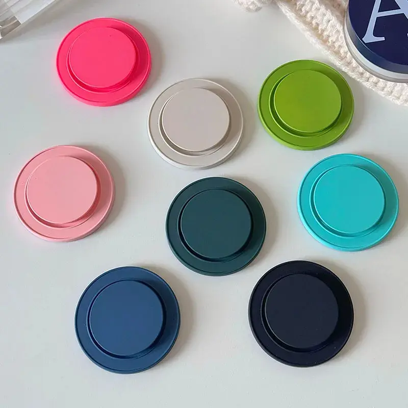 Cute Candy Color Matte Holder For Magsafe Magnetic Phone Griptok Grip Tok Stand For iPhone Wireless Charging Case Finger Holder