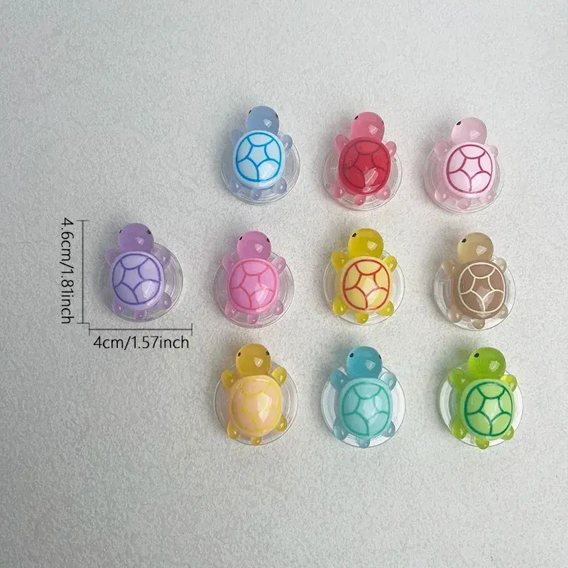 Korean Cute Luminous Turtle Phone Holder Griptok Finger Ring Support For iPhone Samsung Cases Grip Tok Socket Bracket Girl Gift