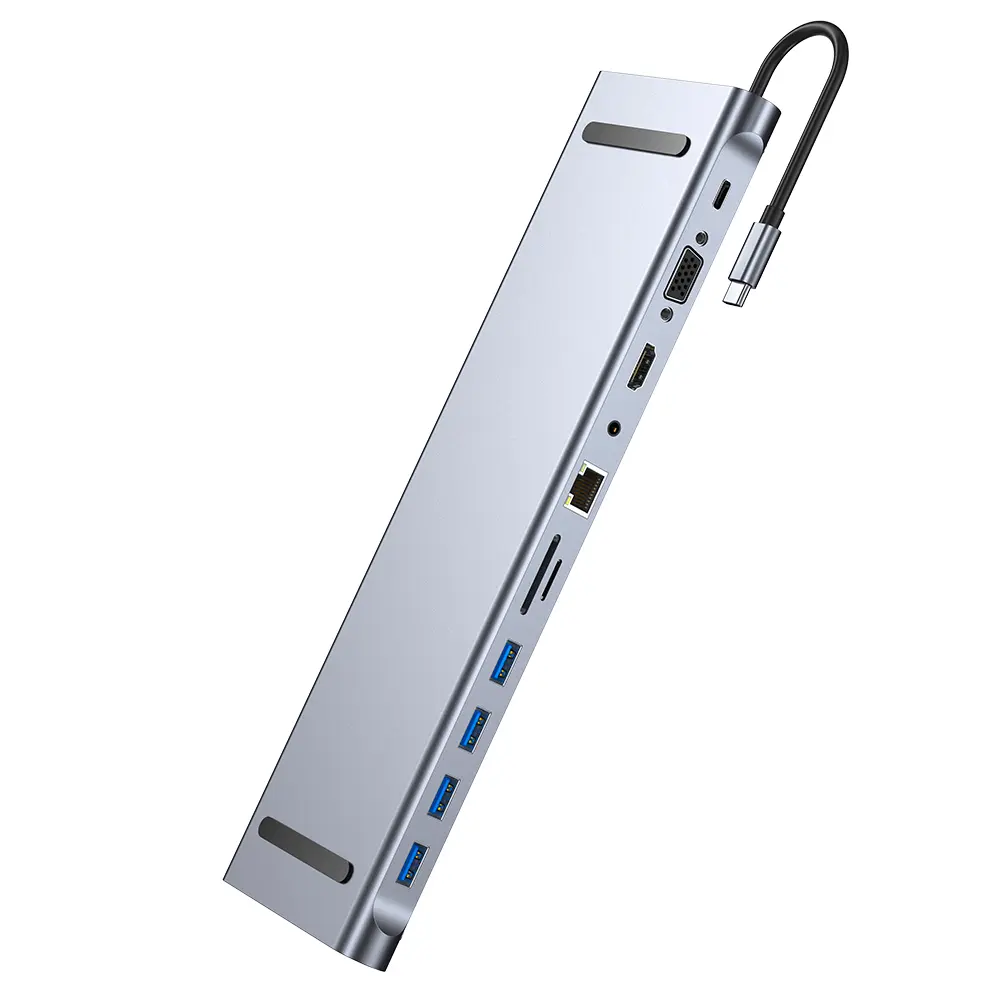 4/5/6/8/11 in 1 Type C Dock USB Hub 3.0 Splitter Multiport Adapter 4K HDMI-compatible RJ45 SD/TF VGA PD for MacBook iPad Laptop