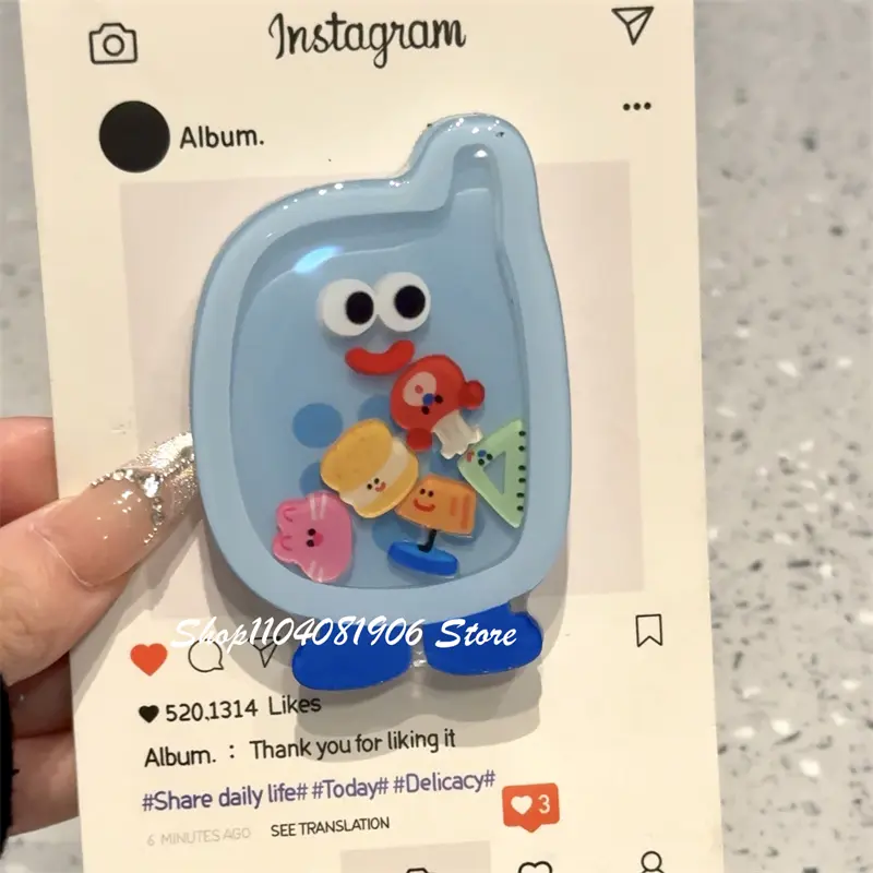Korean Cute Shake Cartoon Grip Tok Griptok Bracket for IPhone 16 Samsung Phone Accessories Phone Holder Ring Support Phone Stand