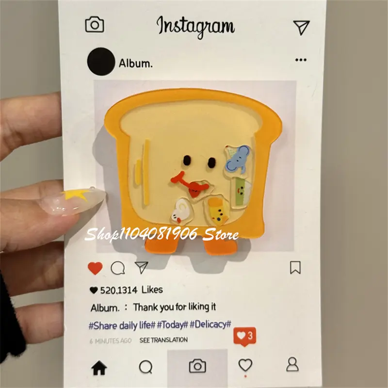Korean Cute Shake Cartoon Grip Tok Griptok Bracket for IPhone 16 Samsung Phone Accessories Phone Holder Ring Support Phone Stand
