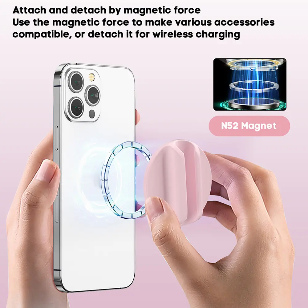 Grippopso Medium For Magsafe Cellphone Lipstick Holder Make Up Mirror Lip Blam Phone Stand Holder for IPhone Universal Bracket