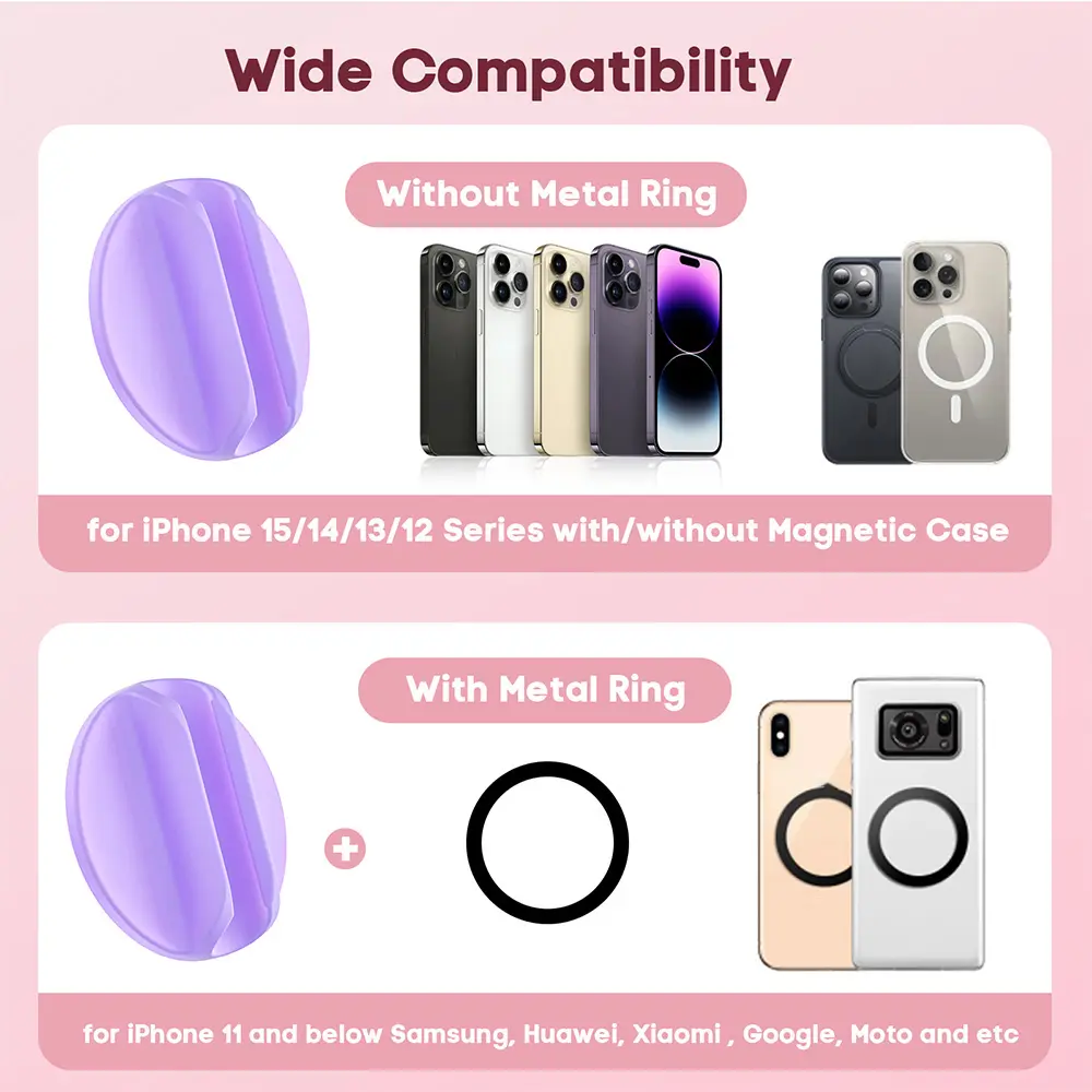 Grippopso Medium For Magsafe Cellphone Lipstick Holder Make Up Mirror Lip Blam Phone Stand Holder for IPhone Universal Bracket