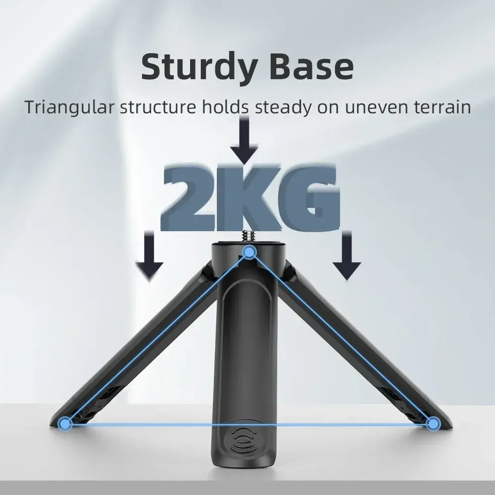 Flymile Extendable Mini Tripod For DJI Osmo Pocket 3, With 1/4 Screw Compatible With Phone Clip And Other Expansion Adapters