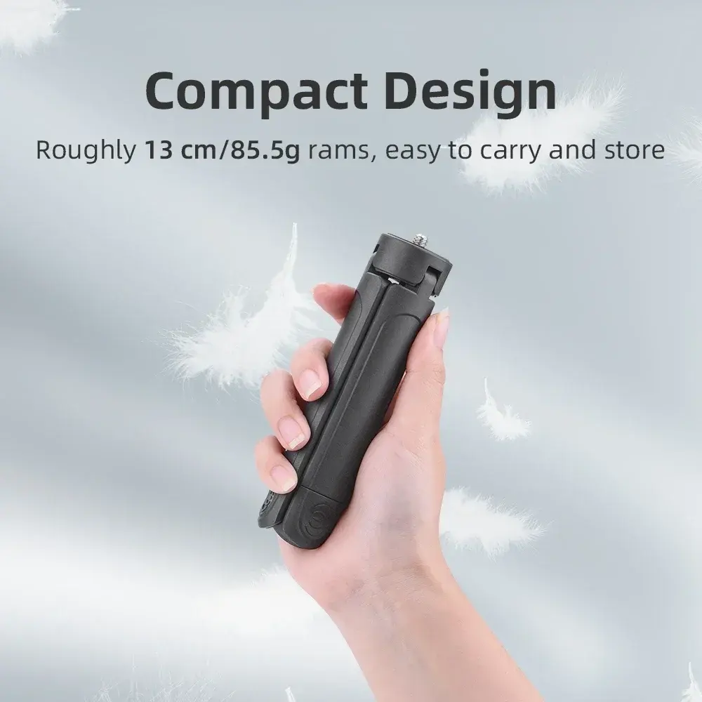 Flymile Extendable Mini Tripod For DJI Osmo Pocket 3, With 1/4 Screw Compatible With Phone Clip And Other Expansion Adapters