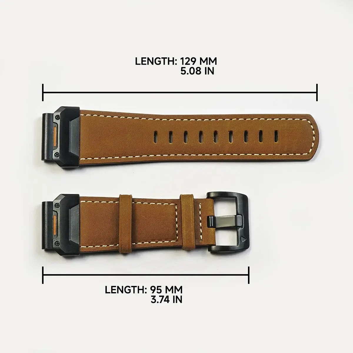 22 26mm Quickfit Leather Strap For Garmin Fenix 7 7X 6 6X Pro 5X 5 Plus 3 3HR Mk1 Mk2 935 945 Epix Smart Watch Band Wristband