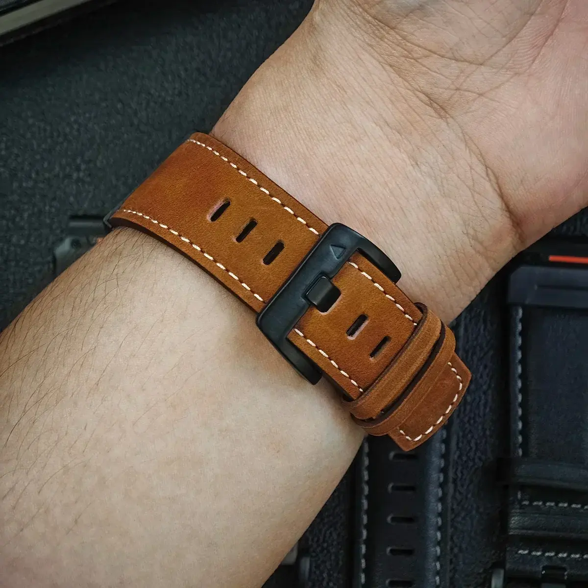 22 26mm Quickfit Leather Strap For Garmin Fenix 7 7X 6 6X Pro 5X 5 Plus 3 3HR Mk1 Mk2 935 945 Epix Smart Watch Band Wristband