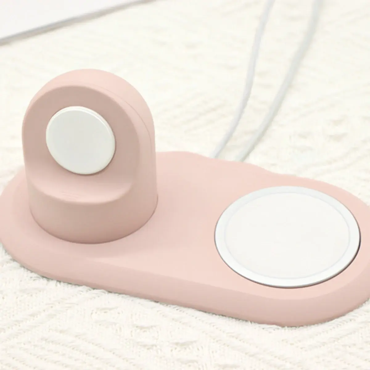 Silicone Phone Holder Stand For iPhone 13 Pro Max Apple Watch Magsafe Charger Charging Station Dock Desk Bracket Macsafe Cradle