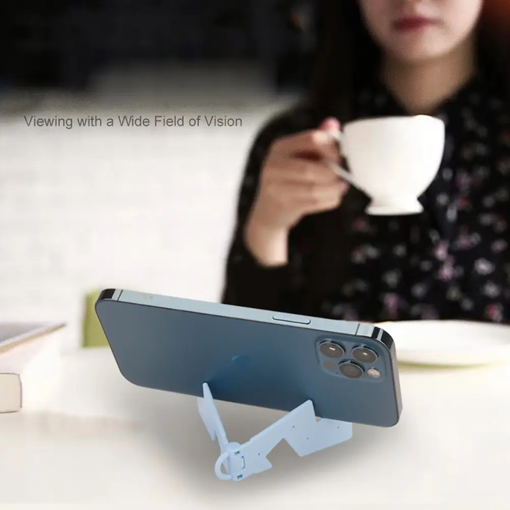 Portable Mini Folding Phone Stand Universal Table Phone Mount Holder Stable Light Thin Stand for iPhone 14 13 Pro Samsung Xiaomi
