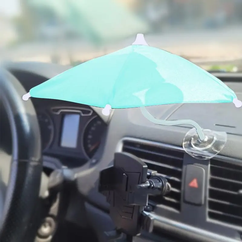 Car Phone Holder Umbrella 6-Rib Nylon Frame Umbrella Phone Holder Phone Umbrella For Sun Umbrella Phone Holder Mobile Phone