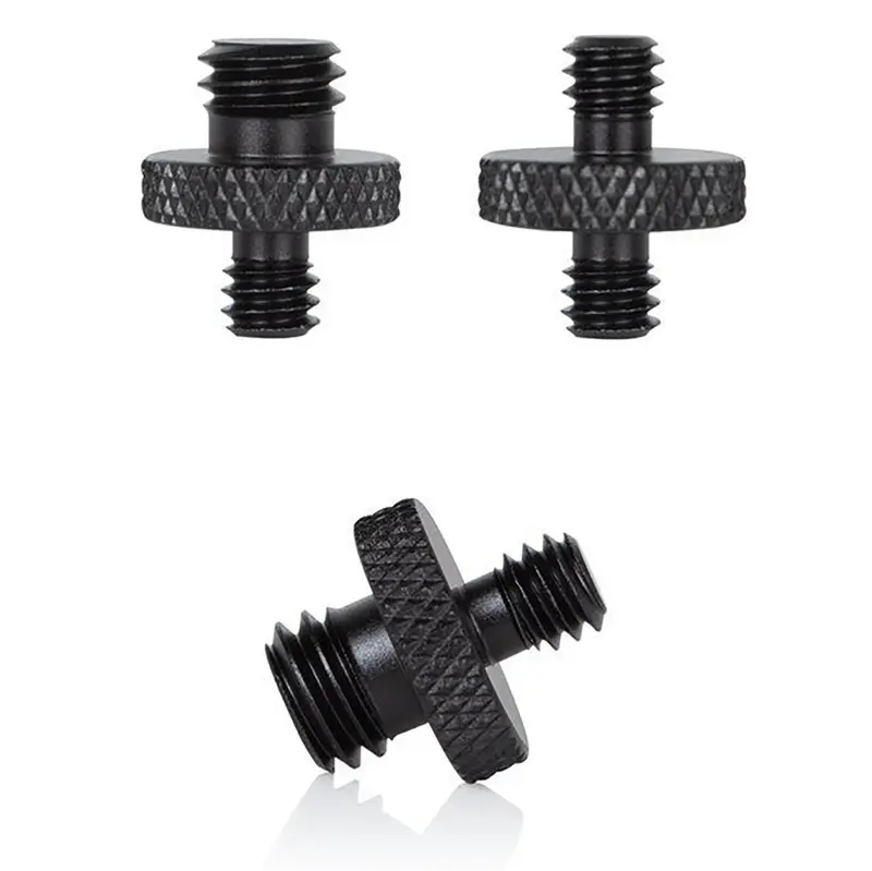 1pc Universal Camera Conversion Screw 1/4 Male To 3/8 Dual Nuts Tripod Mount Screw Quick Release Camera Screws Mount Adapter