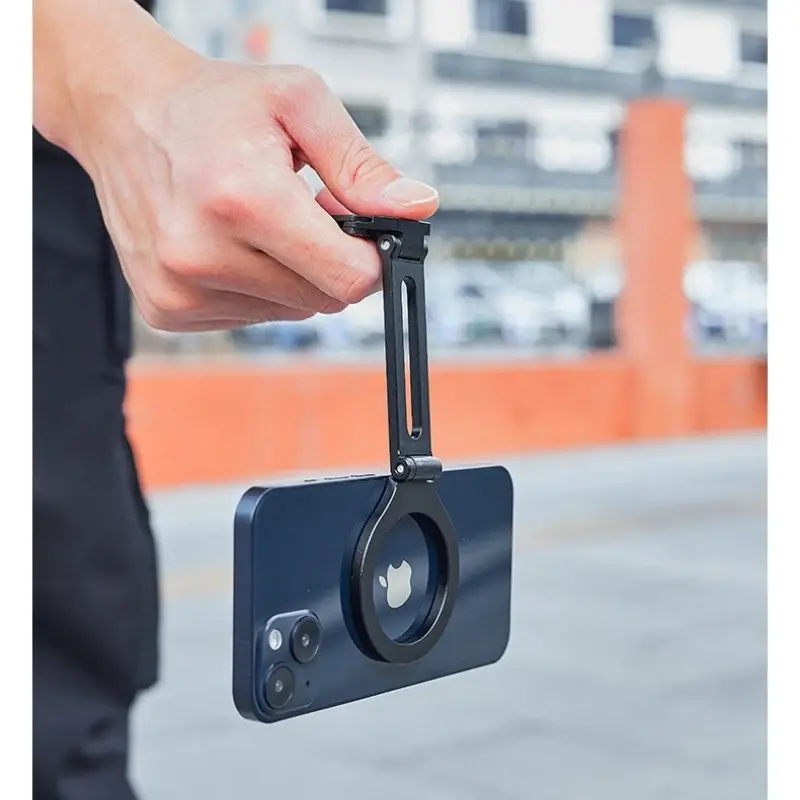 For Magsafe Phone Holder Magnetic Tripod for Phone Vlog Foldable Desktop Mount for Travel Folding Aluminum Alloy Holder