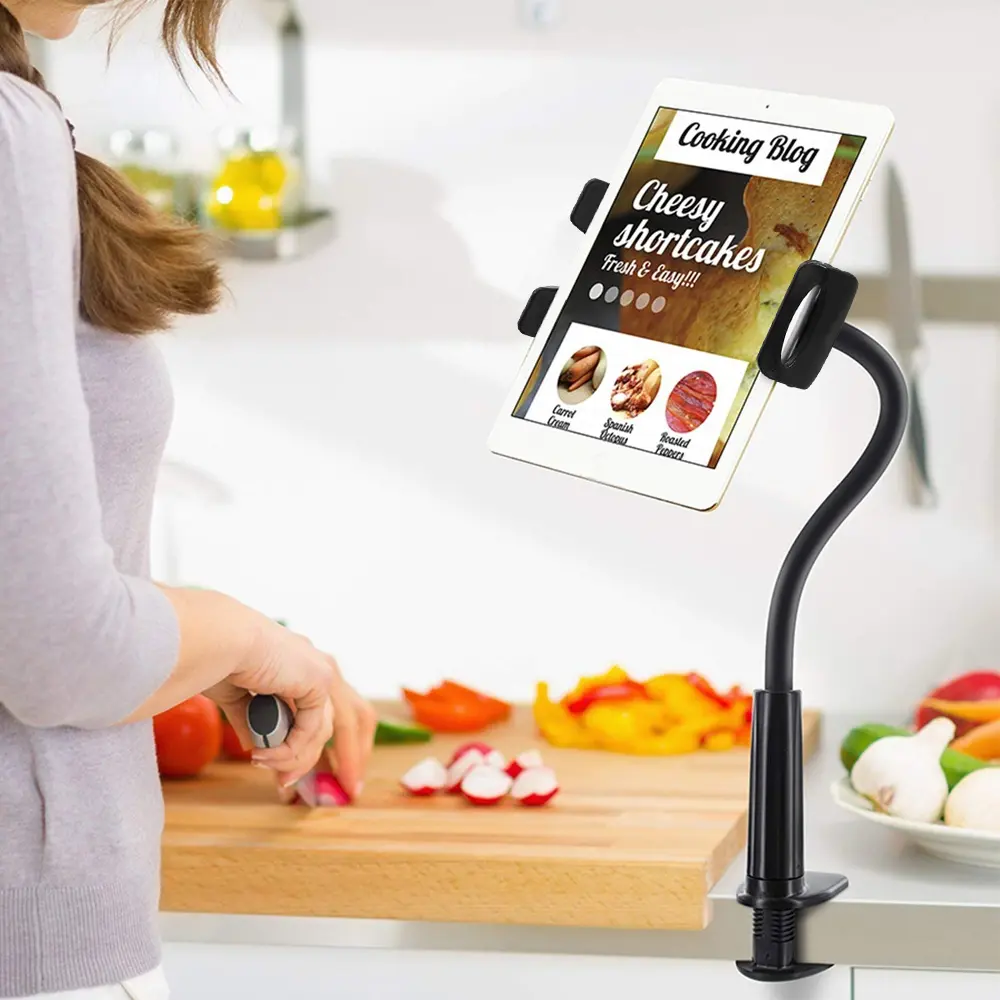 Xnyocn Universal Long Arm Tablet Phone Stand Holder For Samsung Ipad Pro Kindle 4 To 11.0 inch Lazy Bed Desk Tablet Stand Mount