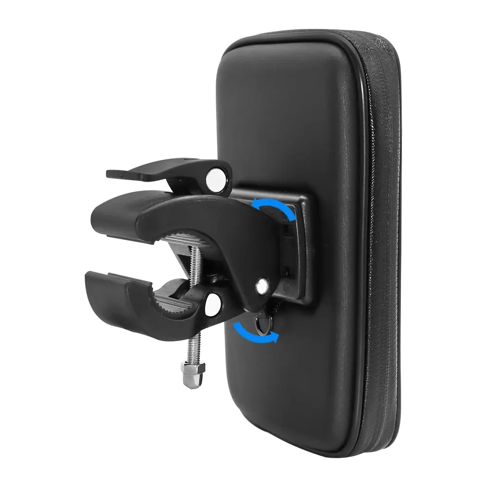 Universal Bike Bicycle Motorcycle Phone Holder Waterproof Case Zipper Pouch for Iphone Huawei P30 Plus Mount For Xiaomi Redmi 7