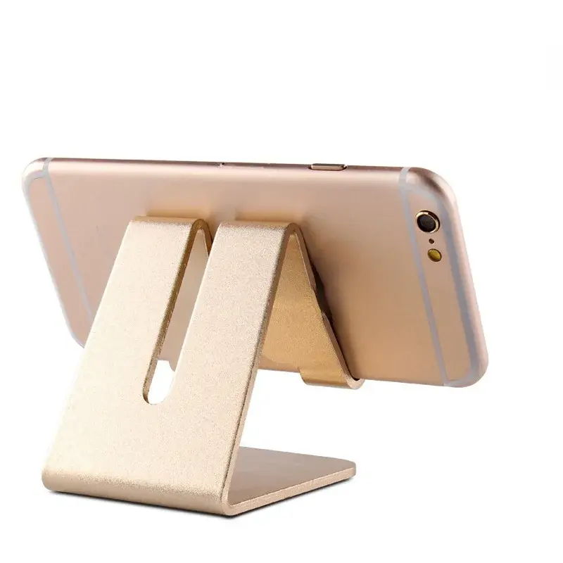 Gold Rose Gold Phone Holder Universal Desktop Phone Stand Desk Organizer Tablet Holder Mount Stand for Samsung iPhone iPad