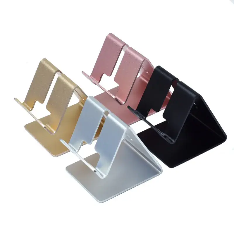 Gold Rose Gold Phone Holder Universal Desktop Phone Stand Desk Organizer Tablet Holder Mount Stand for Samsung iPhone iPad