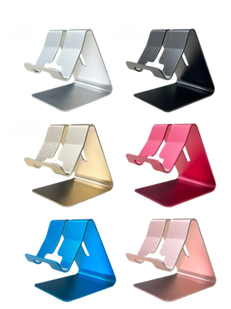 Gold Rose Gold Phone Holder Universal Desktop Phone Stand Desk Organizer Tablet Holder Mount Stand for Samsung iPhone iPad