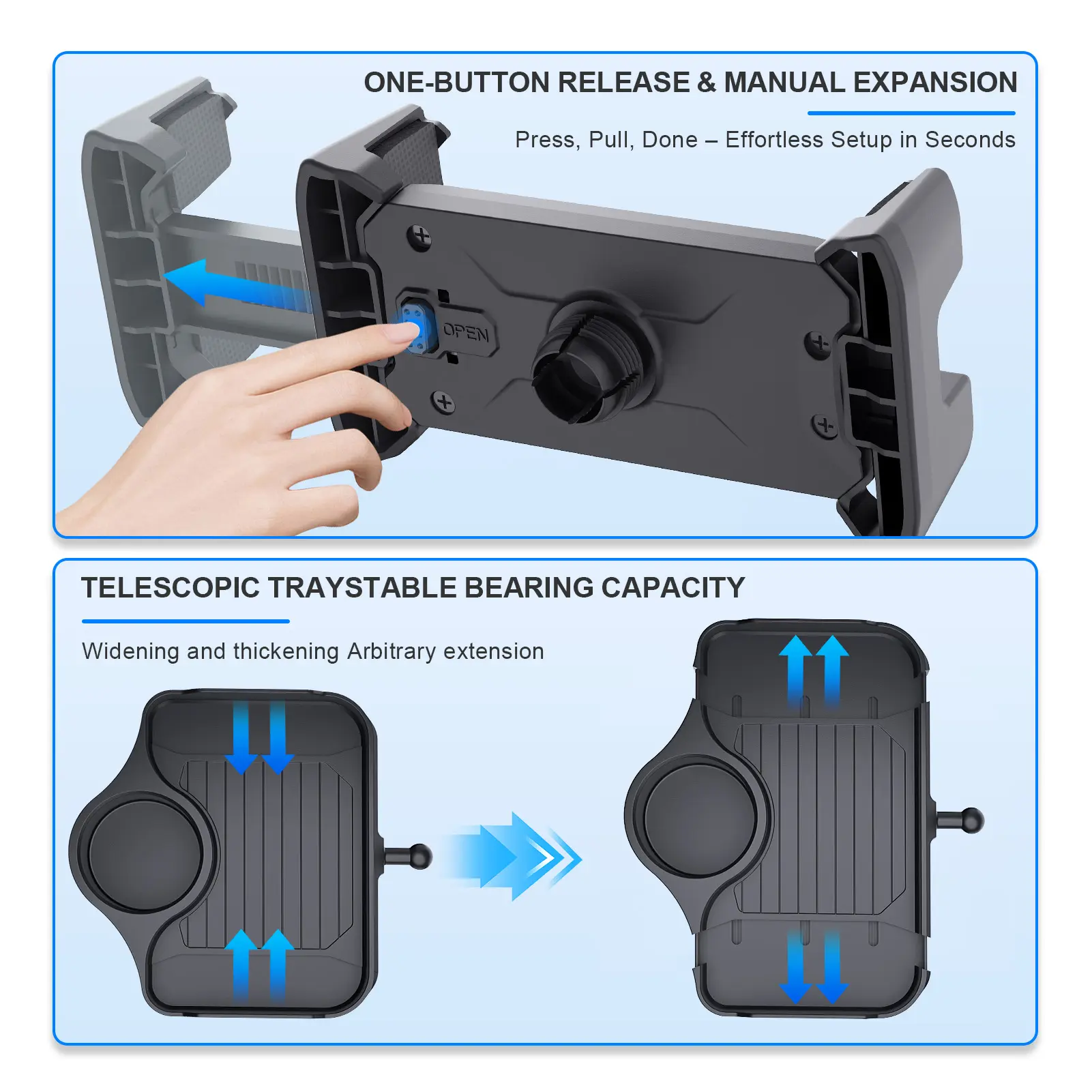 Car Cup Tablet Stand Phone Holder Extender Multifunctional Adjustable Drinking Bottle Holder Detachable CarHolder Storage Rack