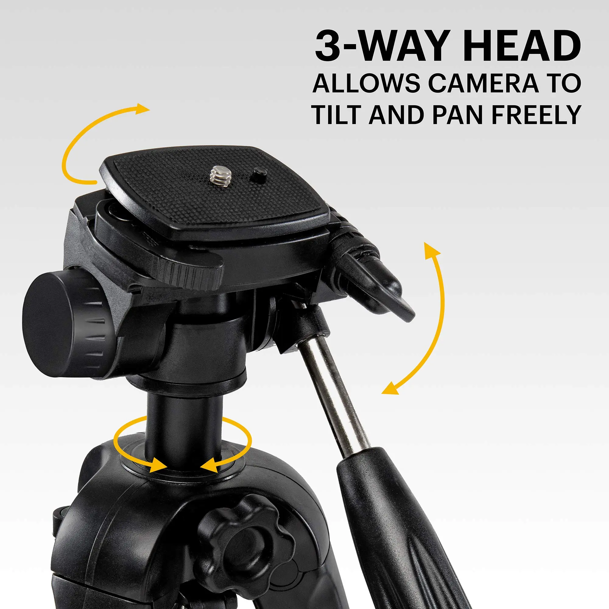 KODAK PhotoGear 2-in-1 Tripod & Monopod with Remote | Lightweight 70? 4-Section Flip-Lock, Converts to 64.5? Monopod | QuickRele