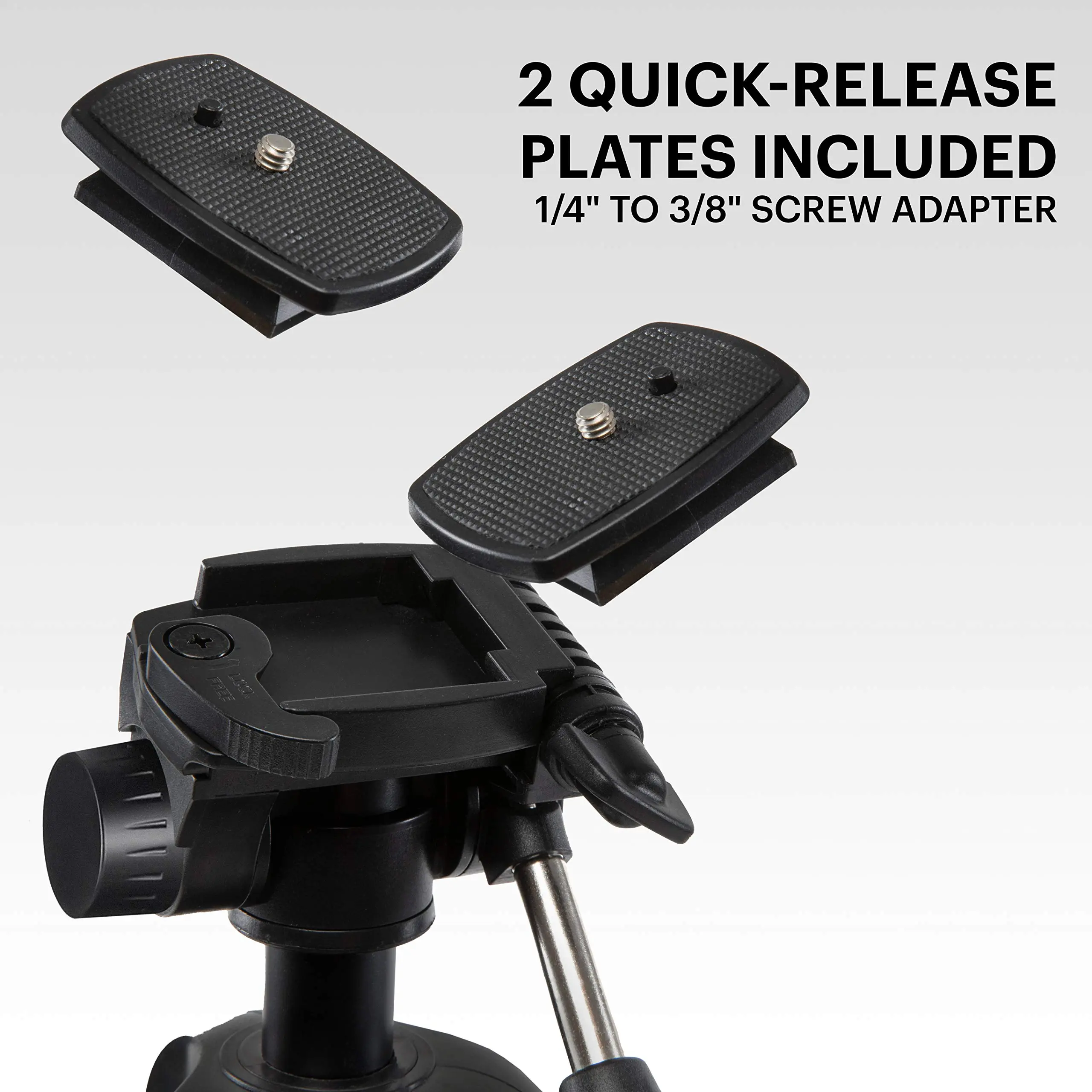 KODAK PhotoGear 2-in-1 Tripod & Monopod with Remote | Lightweight 70? 4-Section Flip-Lock, Converts to 64.5? Monopod | QuickRele