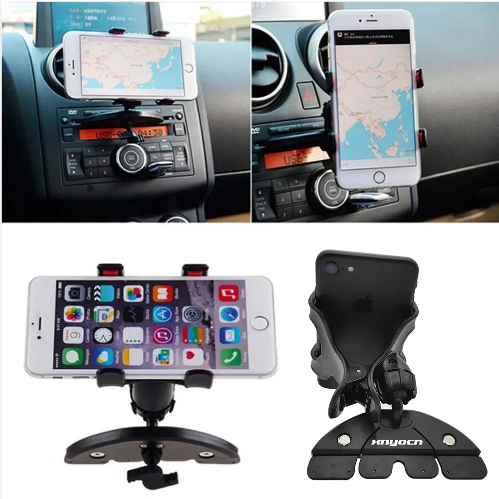 Newest Car CD Slot Mount Mobile Cups Holder Stand For iPhone 8 Plus 11 Pro Max Samsung Galaxy S8 S9 S10 S20 Plus Huawei xiaomi
