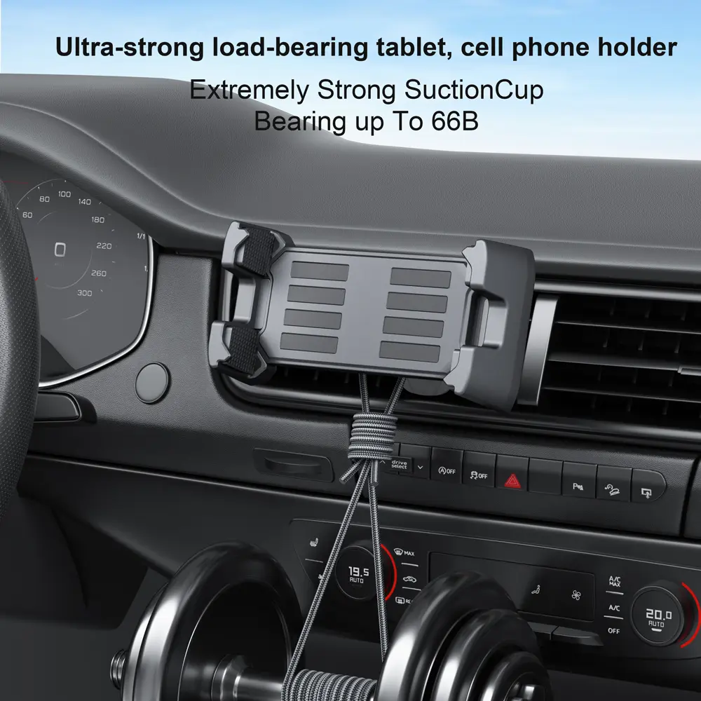 Universal Car Air Vent Tablet Stand Phone Holder Adjustable Knob & Hook for 4-14" Devices IPhone IPad Samsung Xiaomi Accessories