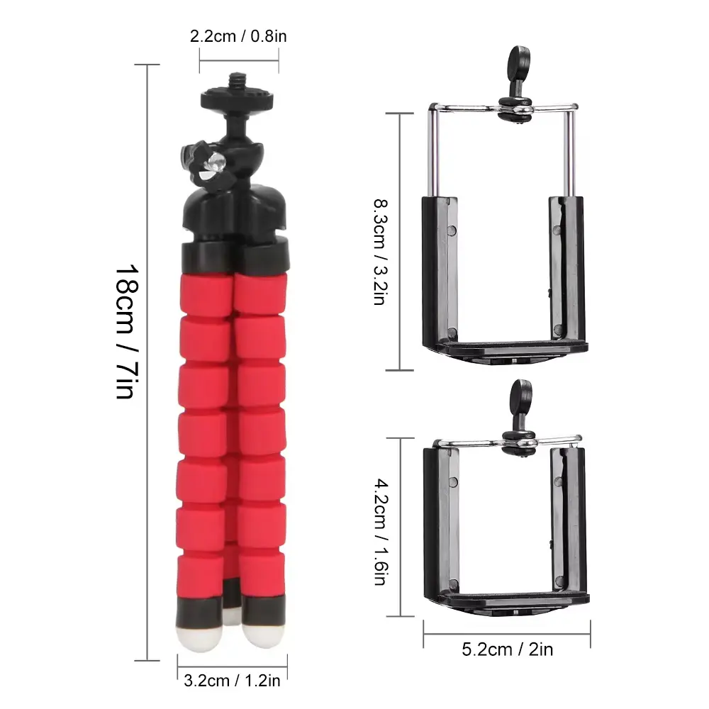 Tripod for Mobile Photography Mini Tripod for Phone Smartphone Camera Holder Octopus Monopod Stand Portable