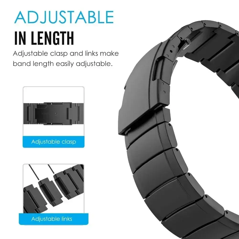 Luxury Stainless Steel Band for Samsung Galaxy Watch 6 Classic 47mm 43 No Gaps Link Bracelet for 4 5 pro 45mm 40 44 mm 42 46mm