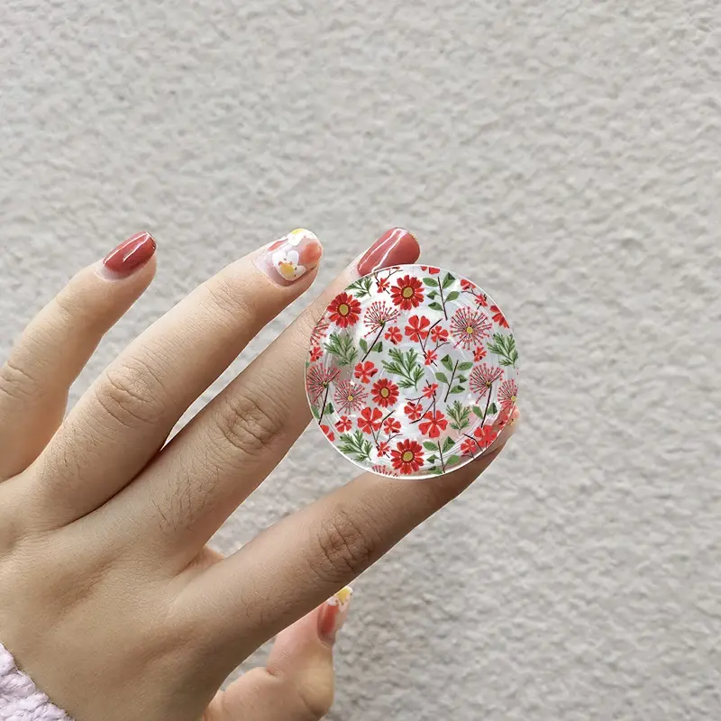 INS Japan Korea Cute Summer Daisy Sunflower Phone Bracket Grip Tok for IPhone 13 Samsung Huawei Xiaomi Floral Bud Phone Holder
