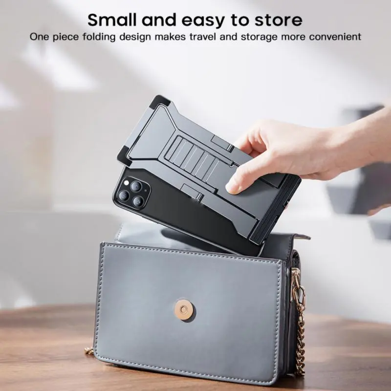 2022 Universal New Desktop Multi-Angle Folding Mobile Phone Holder Hollow Plastic Tablet Stand Portable For Iphone 12 Support