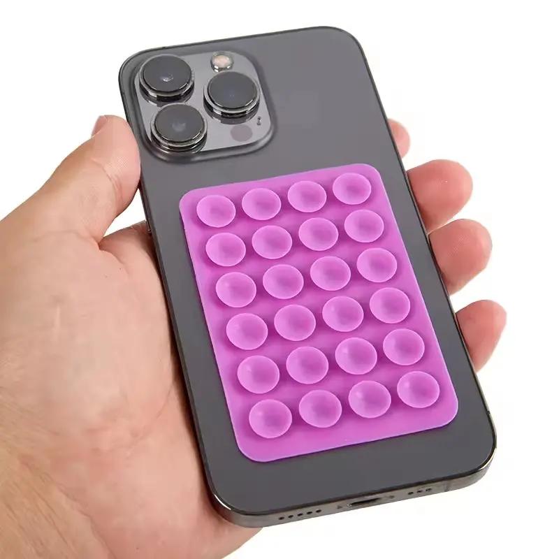 1PC Universal Color Double Side Silicone Suction for Mobile Phone Fixture Backed 3M Adhesive Rubber Sucker Pad for Fixing Phone