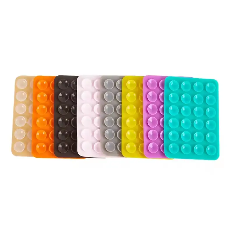 1PC Universal Color Double Side Silicone Suction for Mobile Phone Fixture Backed 3M Adhesive Rubber Sucker Pad for Fixing Phone