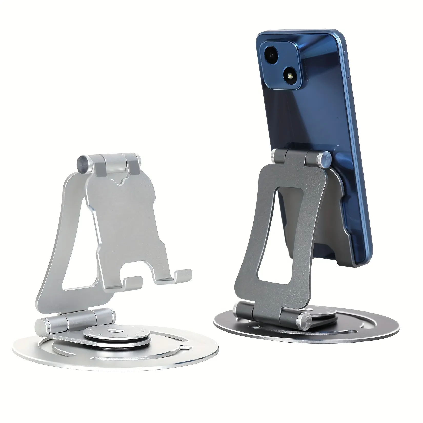 360°rotating Cell Phone Desktop Holder Aluminum Alloy Tablet Stand Adjustable Folding Portable Tablet Multifunctional Stand