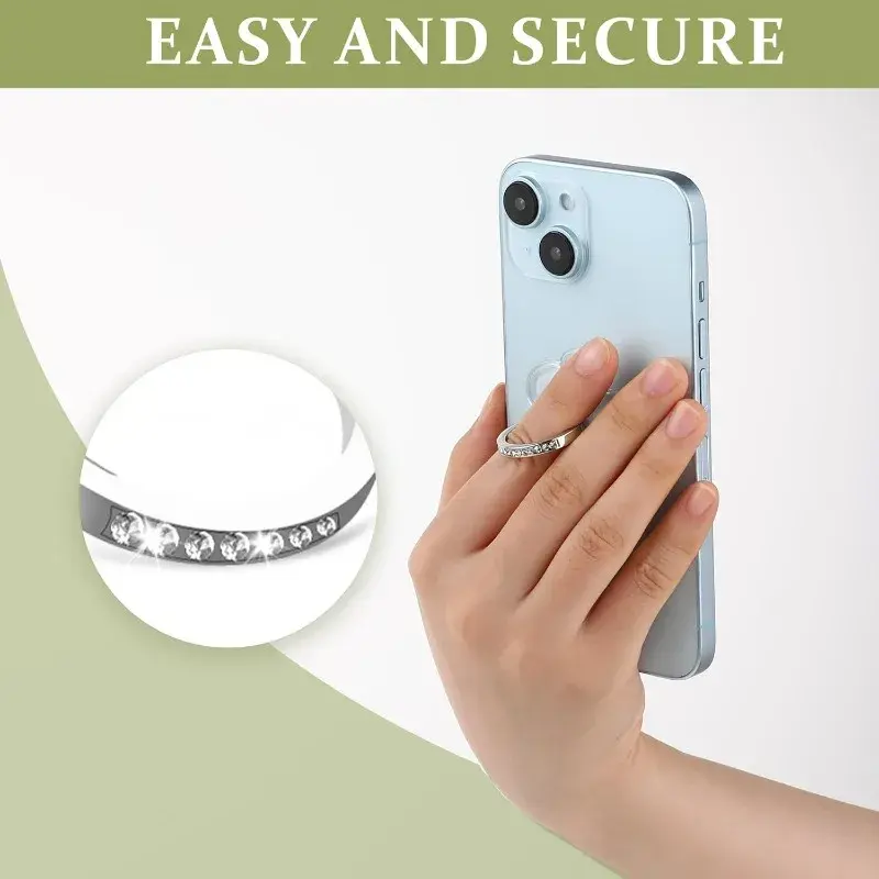 Transparent Mobile Phone Finger Ring Holder Rotation Universal for Samsung Huawei Xiaomi Iphone Oppo Cellphone Bracket Accessory