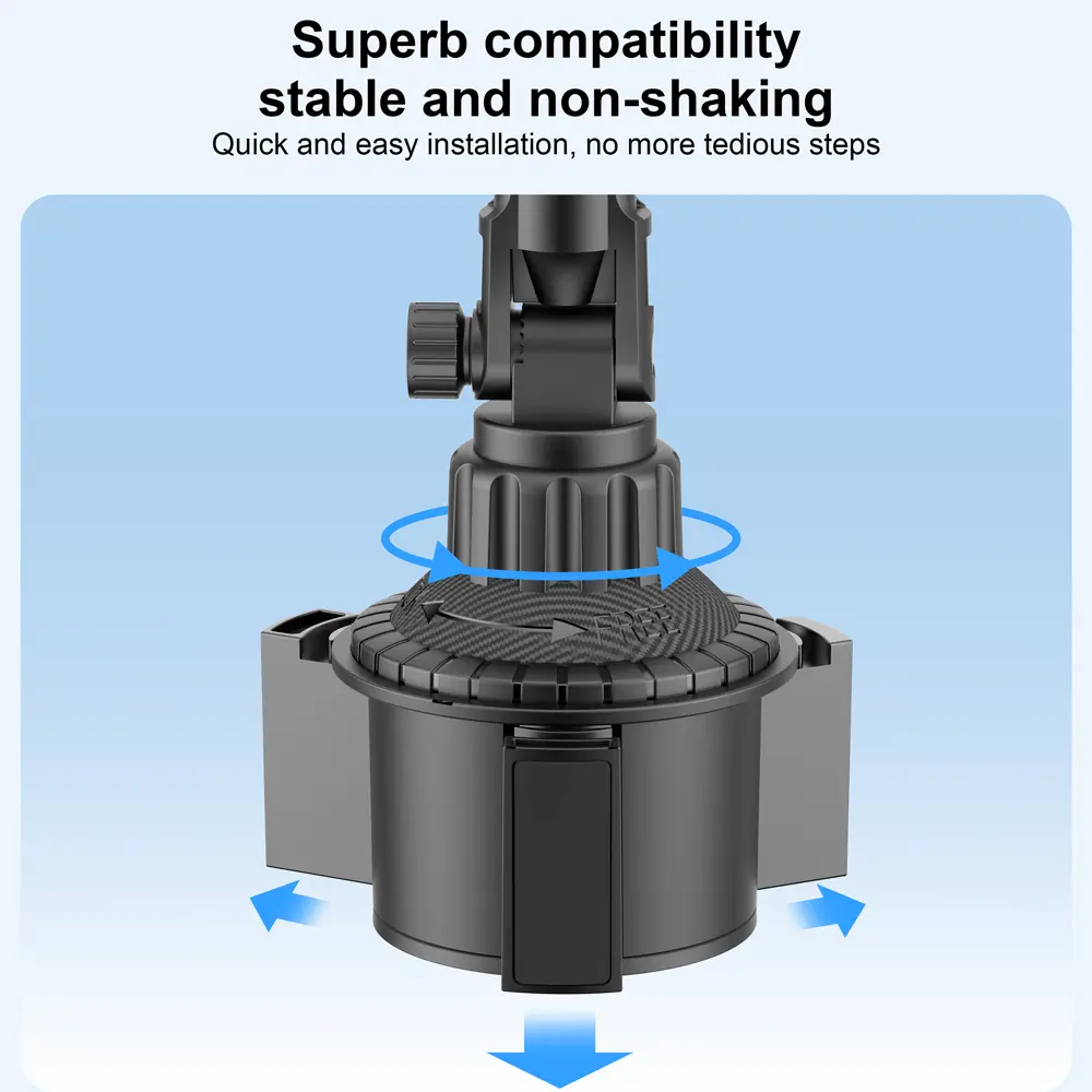 Car Cup Holder Tablet Phone Mount Stand for IPad Pro IPhone Samsung 360° Rotatable 270° Tilt Adjustable Heavy Duty SUV Truck Van