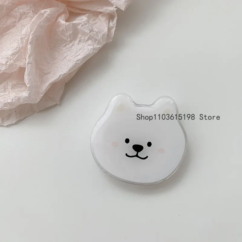 Korean Cute Cartoon Puppy Griptok Grip Tok Phone Finger Ring Holder Stand Support For iPhone 7 Samsung Foldable Socket Bracket