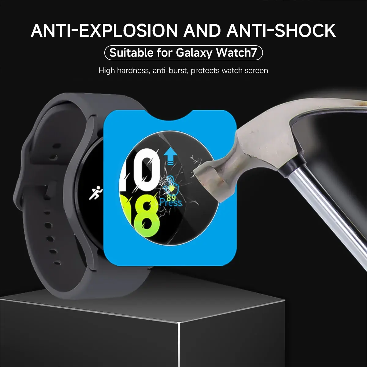 1-5PCS Tempered Glass For Samsung Galaxy Watch Ultra 47mm Premium Screen Protector for Galaxy Watch 7 40mm 44mm Protective Glass