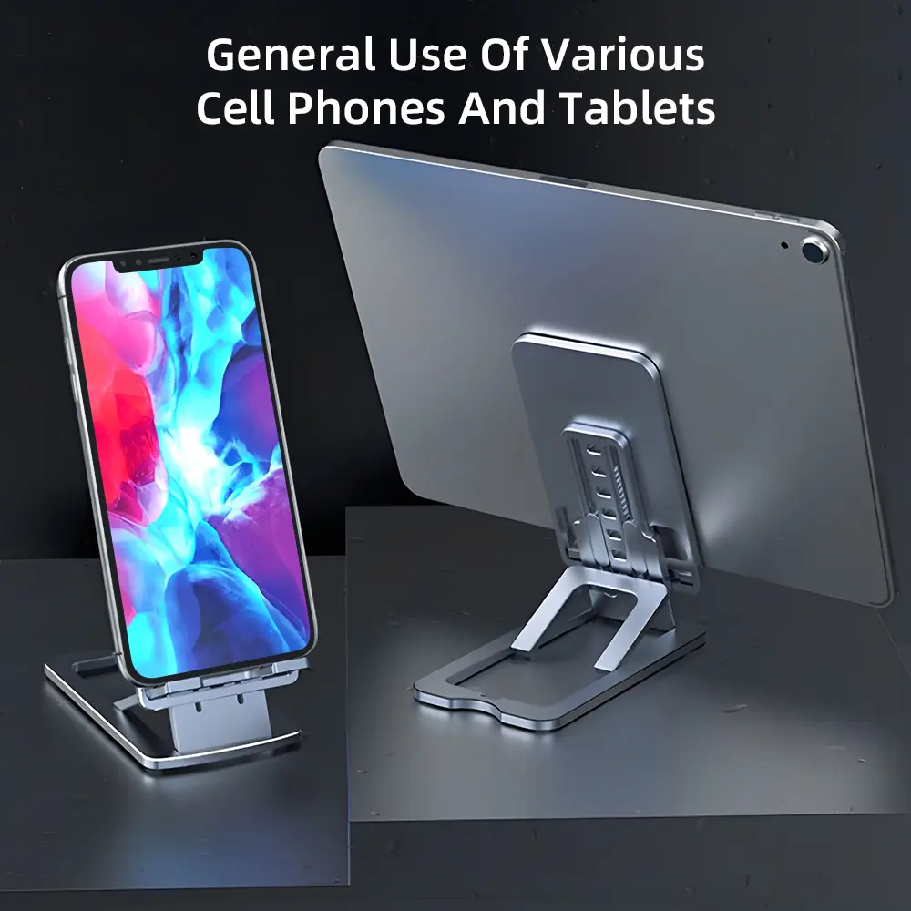 Desktop Phone Holder Stand Mobile Phone Support Adjustable Angle Height Cell Phone Stand Universal for All Smart Phones