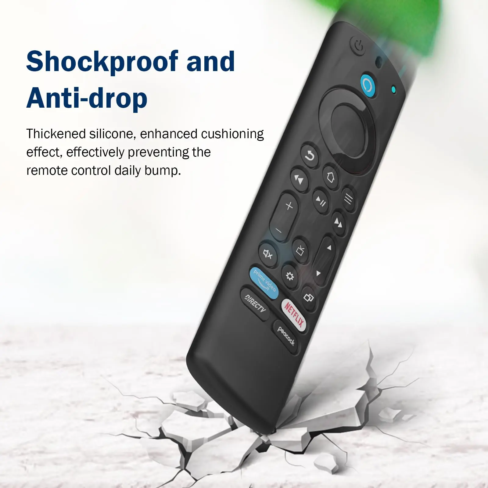 6.2 Inch Silicone Remote Case for 2023 Fire tv stick Max 2nd/Fir TV Omni Series/FireTV 4-Series Remote With Lanyard Shell