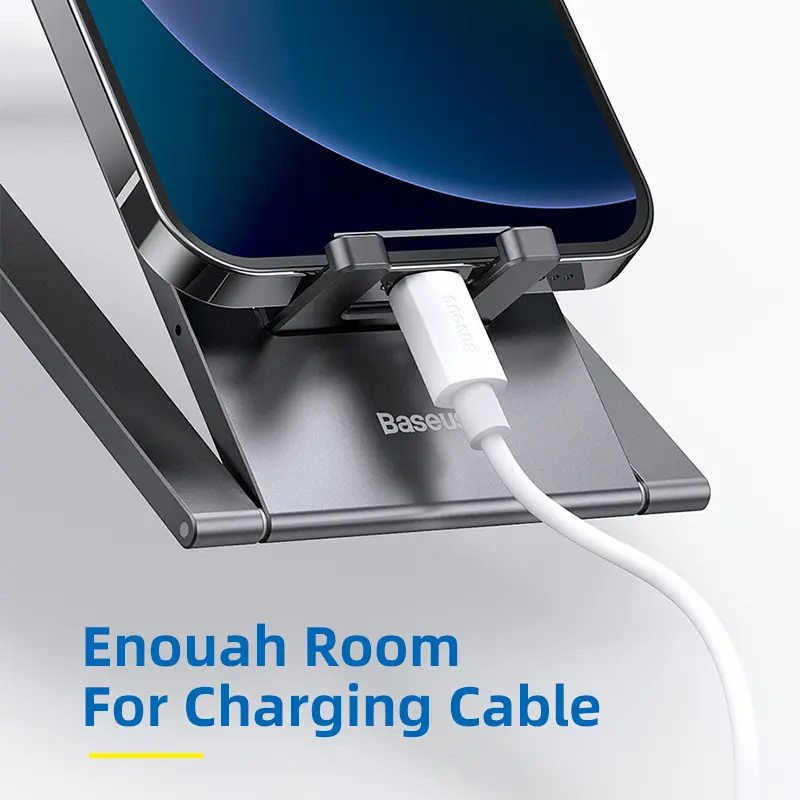 Baseus Foldable Metal Desktop Holder For iPhone 14 Pro Max iPad Pro 2021 2020 Tablet Desktop Stand Notebook Stand Laptop Support