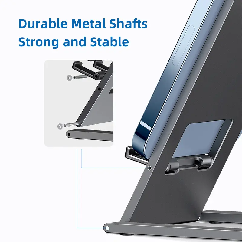 Baseus Foldable Metal Desktop Holder For iPhone 14 Pro Max iPad Pro 2021 2020 Tablet Desktop Stand Notebook Stand Laptop Support