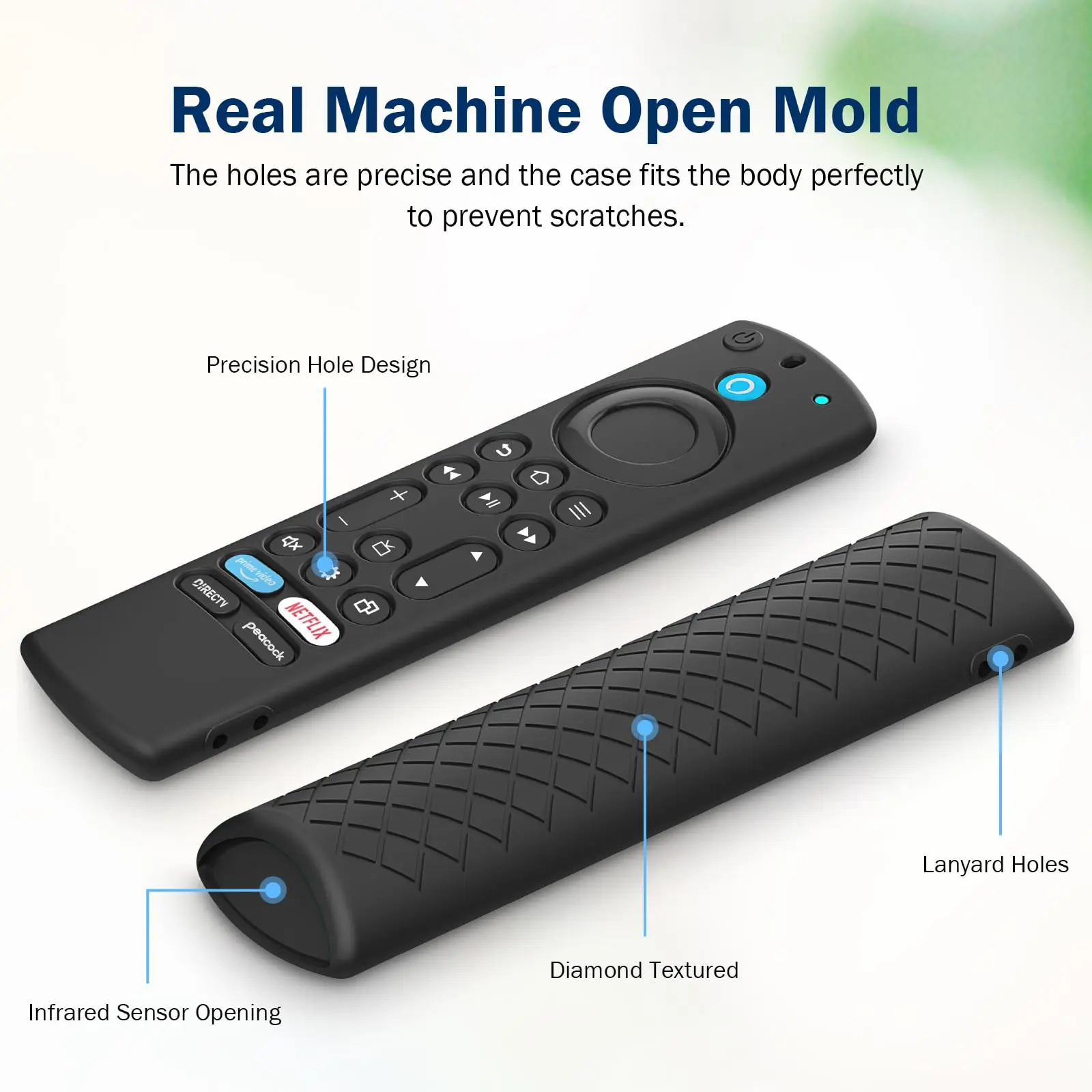 6.2 Inch Silicone Remote Case for 2023 Fire tv stick Max 2nd/Fir TV Omni Series/FireTV 4-Series Remote With Lanyard Shell