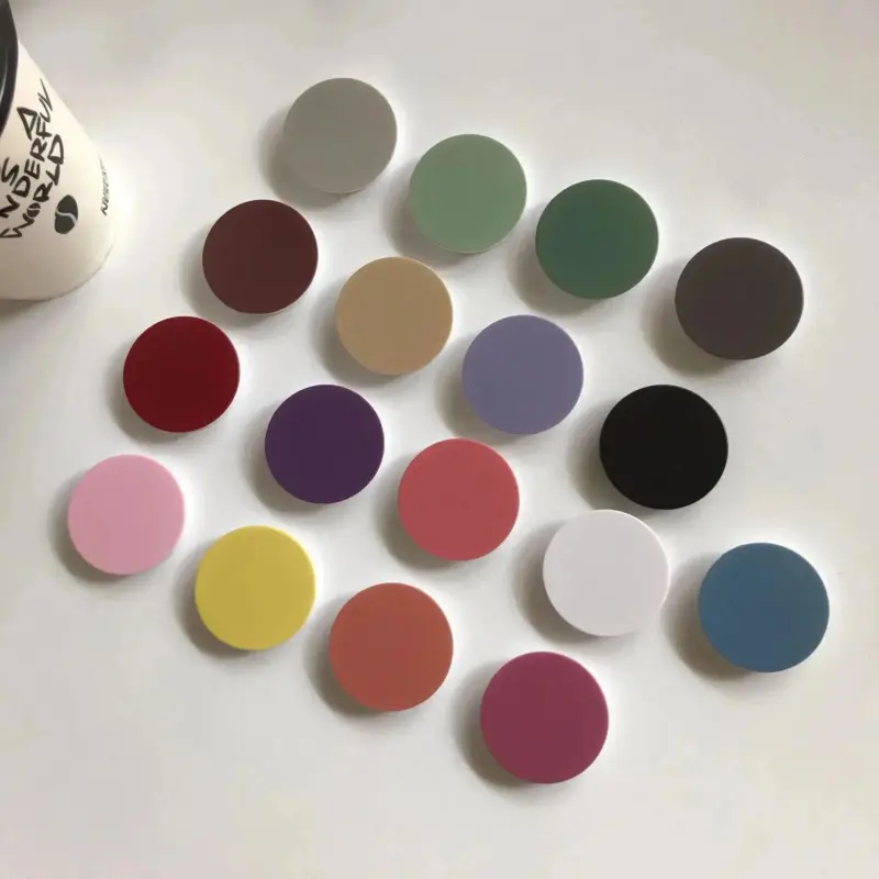 Finger Ring Holder Stand For IPhone 15 Samsung Support Telephone Mobilephones Grip Tok Folding Solid Color Pocket Socket Bracket