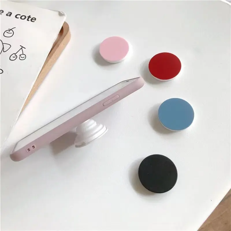 Finger Ring Holder Stand for IPhone 15 Samsung Support Telephone Mobilephones Grip Tok Folding Solid Color Pocket Socket Bracket